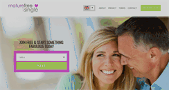 Desktop Screenshot of maturefreeandsingle.com